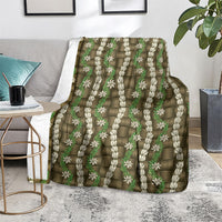 Pikake Maile Tiare Lei Blanket Natural Lauhala Pattern LT01 - Polynesian Pride