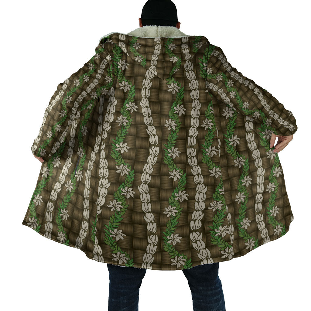 Pikake Maile Tiare Lei Cloak Natural Lauhala Pattern LT01 - Polynesian Pride
