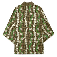 Pikake Maile Tiare Lei Kimono Natural Lauhala Pattern LT01 - Polynesian Pride