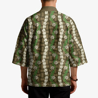 Pikake Maile Tiare Lei Kimono Natural Lauhala Pattern LT01 - Polynesian Pride