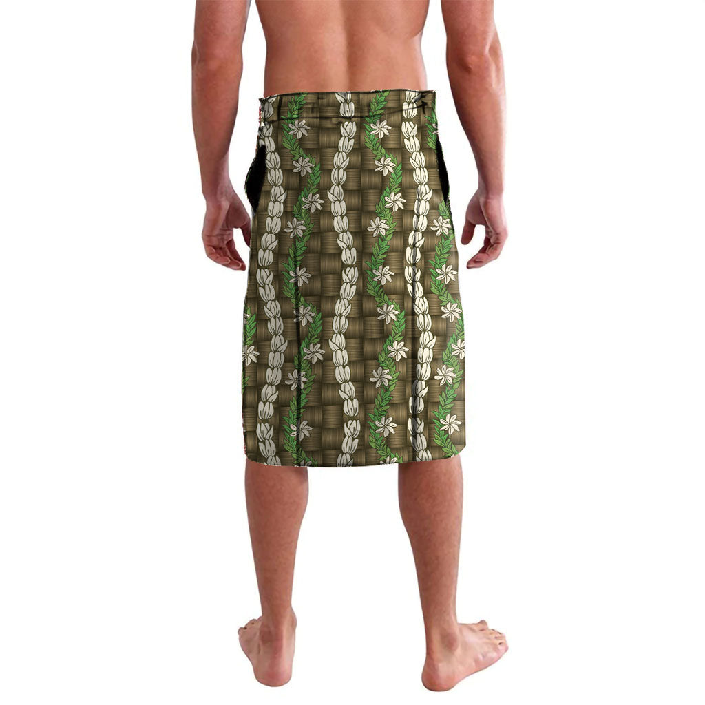 Pikake Maile Tiare Lei Lavalava Natural Lauhala Pattern LT01 - Polynesian Pride