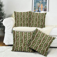 Pikake Maile Tiare Lei Pillow Cover Natural Lauhala Pattern LT01 - Polynesian Pride