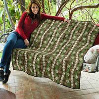 Pikake Maile Tiare Lei Quilt Natural Lauhala Pattern LT01 - Polynesian Pride