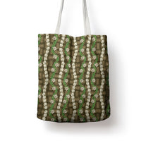 Pikake Maile Tiare Lei Tote Bag Natural Lauhala Pattern LT01 - Polynesian Pride