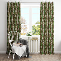 Pikake Maile Tiare Lei Window Curtain Natural Lauhala Pattern LT01 - Polynesian Pride