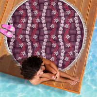 Pikake Maile Tiare Lei Beach Blanket Akala Lauhala Pattern LT01 - Polynesian Pride