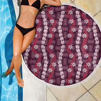 Pikake Maile Tiare Lei Beach Blanket Akala Lauhala Pattern LT01 - Polynesian Pride