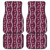 Pikake Maile Tiare Lei Car Mats Akala Lauhala Pattern LT01 - Polynesian Pride