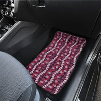 Pikake Maile Tiare Lei Car Mats Akala Lauhala Pattern LT01 - Polynesian Pride