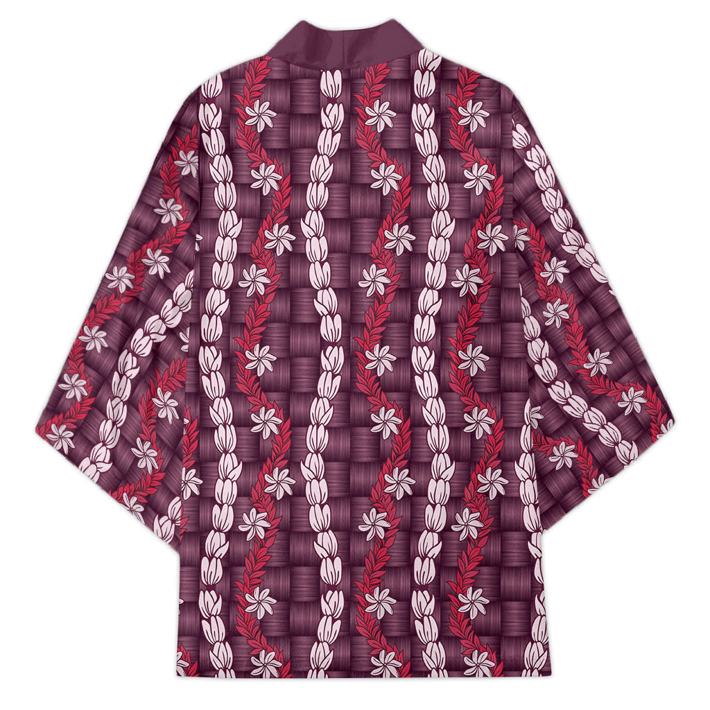 Pikake Maile Tiare Lei Kimono Akala Lauhala Pattern LT01 - Polynesian Pride