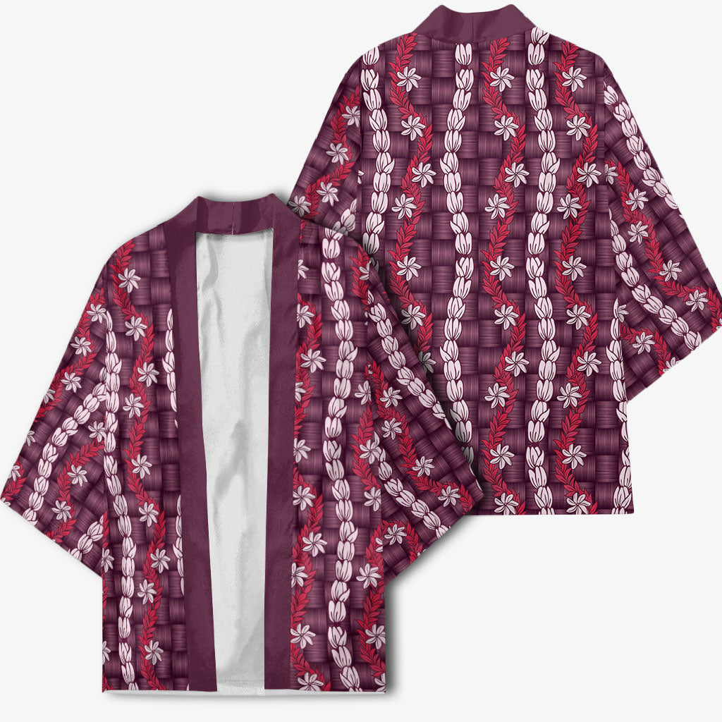 Pikake Maile Tiare Lei Kimono Akala Lauhala Pattern LT01 - Polynesian Pride