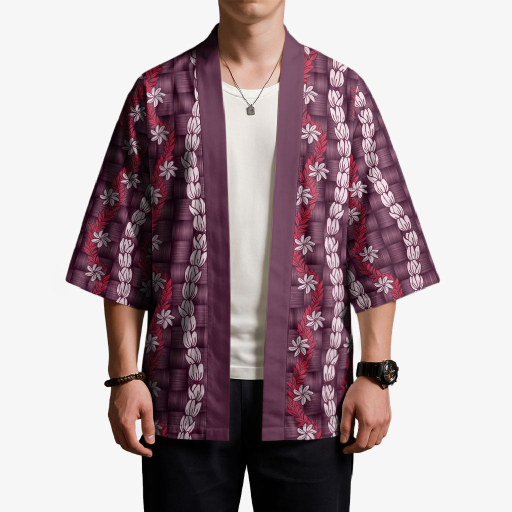 Pikake Maile Tiare Lei Kimono Akala Lauhala Pattern LT01 - Polynesian Pride