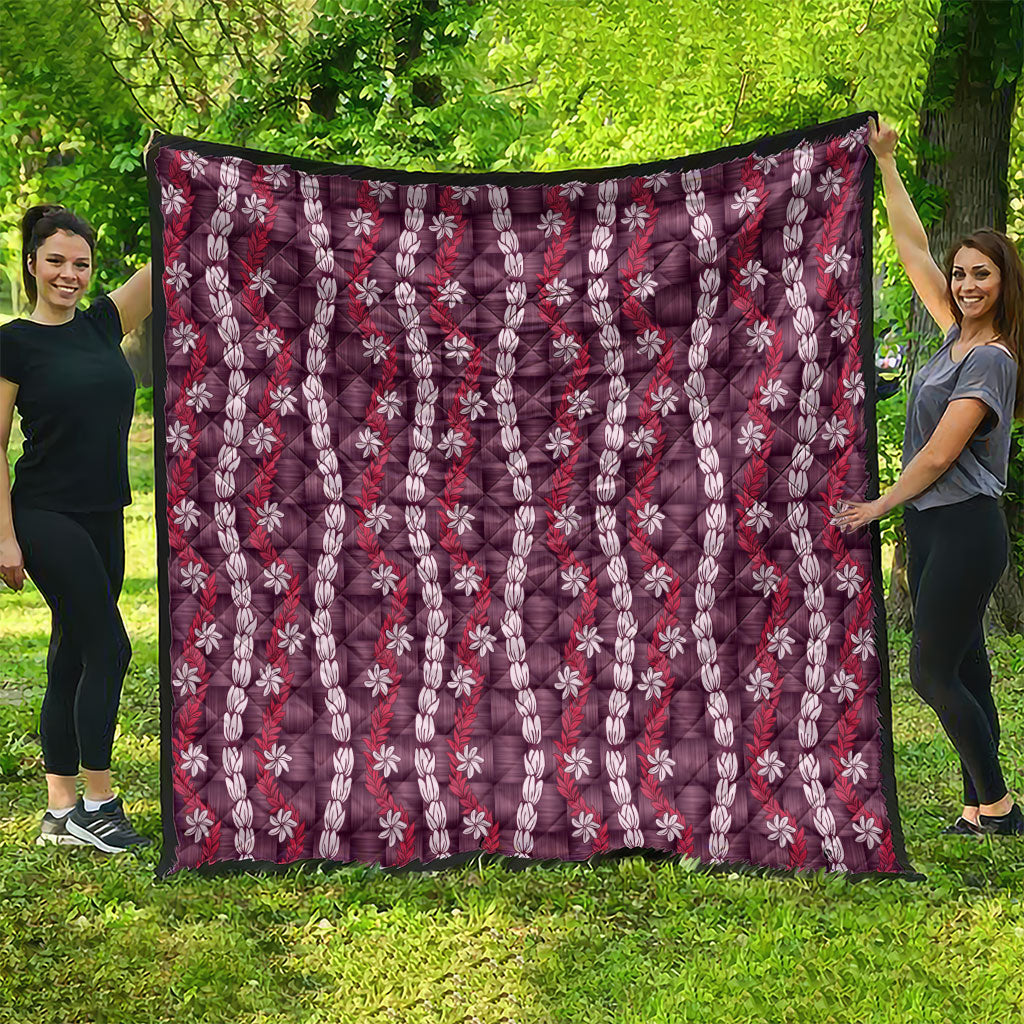 Pikake Maile Tiare Lei Quilt Akala Lauhala Pattern LT01 - Polynesian Pride