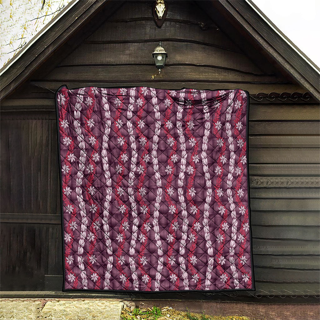 Pikake Maile Tiare Lei Quilt Akala Lauhala Pattern LT01 - Polynesian Pride