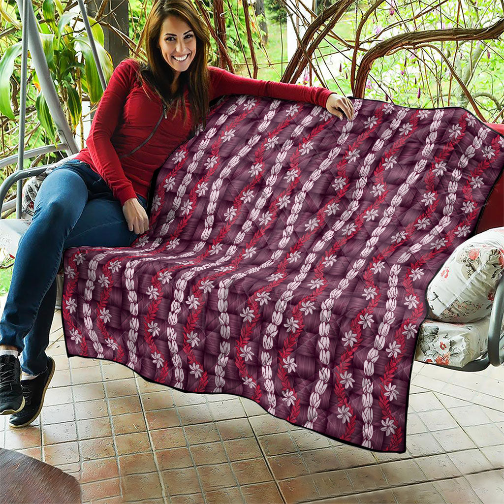 Pikake Maile Tiare Lei Quilt Akala Lauhala Pattern LT01 - Polynesian Pride