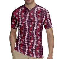 Pikake Maile Tiare Lei Rugby Jersey Akala Lauhala Pattern LT01 - Polynesian Pride