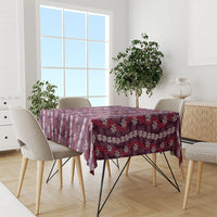 Pikake Maile Tiare Lei Tablecloth Akala Lauhala Pattern LT01 - Polynesian Pride