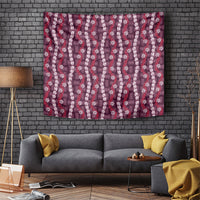 Pikake Maile Tiare Lei Tapestry Akala Lauhala Pattern LT01 Pink - Polynesian Pride