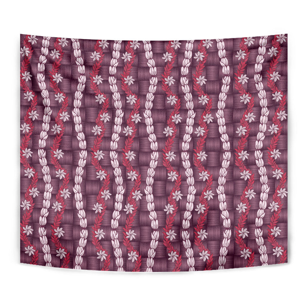 Pikake Maile Tiare Lei Tapestry Akala Lauhala Pattern LT01 - Polynesian Pride