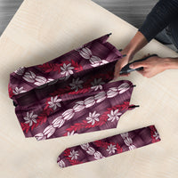 Pikake Maile Tiare Lei Umbrella Akala Lauhala Pattern LT01 - Polynesian Pride