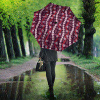 Pikake Maile Tiare Lei Umbrella Akala Lauhala Pattern LT01 - Polynesian Pride