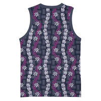 Pikake Maile Tiare Lei Basketball Jersey Poni Lauhala Pattern LT01 - Polynesian Pride