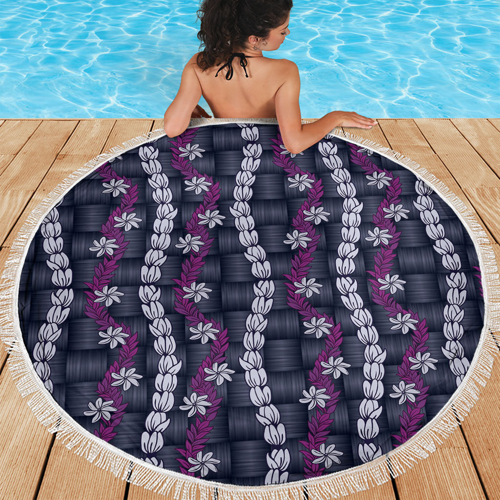 Pikake Maile Tiare Lei Beach Blanket Poni Lauhala Pattern LT01 - Polynesian Pride