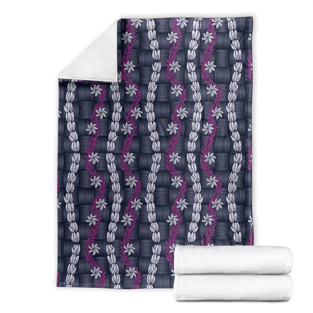 Pikake Maile Tiare Lei Blanket Poni Lauhala Pattern LT01 - Polynesian Pride