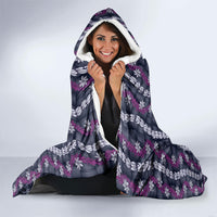 Pikake Maile Tiare Lei Hooded Blanket Poni Lauhala Pattern LT01 - Polynesian Pride