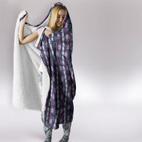Pikake Maile Tiare Lei Hooded Blanket Poni Lauhala Pattern LT01 - Polynesian Pride
