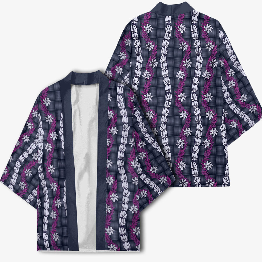 Pikake Maile Tiare Lei Kimono Poni Lauhala Pattern LT01 - Polynesian Pride