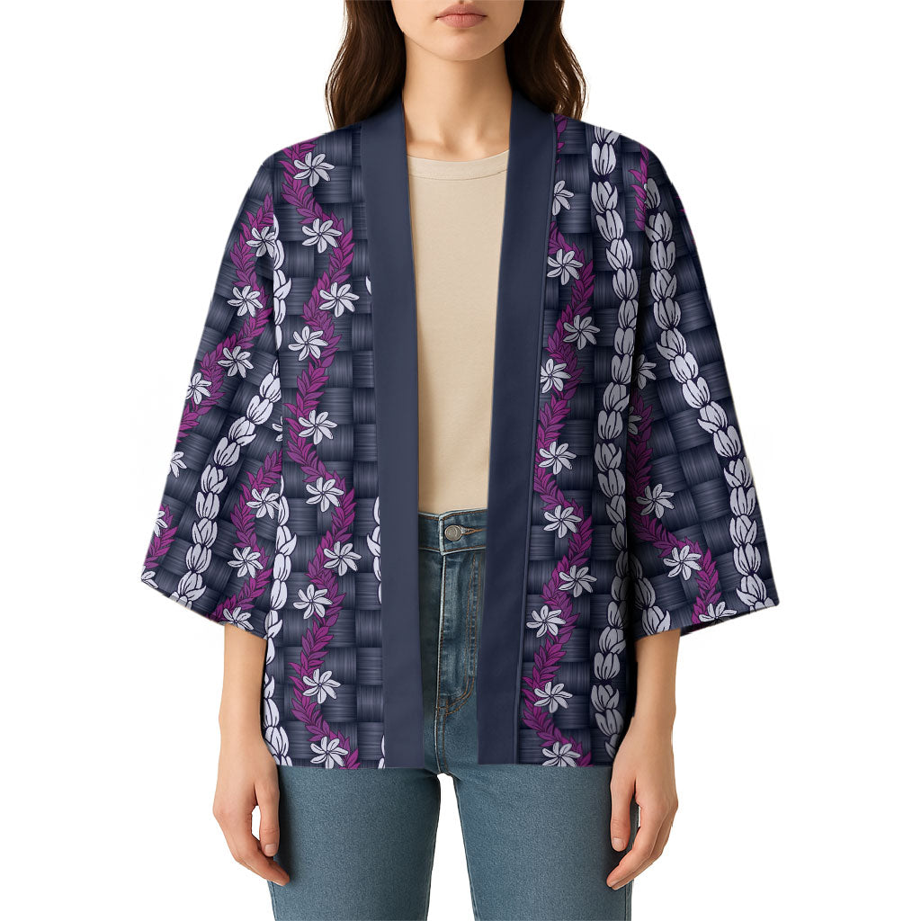 Pikake Maile Tiare Lei Kimono Poni Lauhala Pattern LT01 - Polynesian Pride