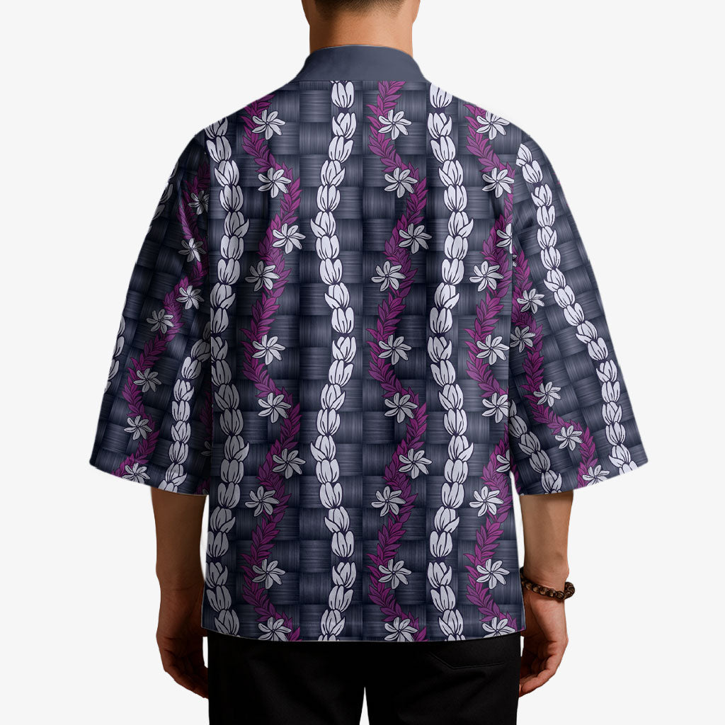 Pikake Maile Tiare Lei Kimono Poni Lauhala Pattern LT01 - Polynesian Pride