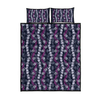 Pikake Maile Tiare Lei Quilt Bed Set Poni Lauhala Pattern LT01 - Polynesian Pride