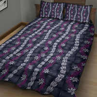 Pikake Maile Tiare Lei Quilt Bed Set Poni Lauhala Pattern LT01 - Polynesian Pride