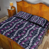 Pikake Maile Tiare Lei Quilt Bed Set Poni Lauhala Pattern LT01 - Polynesian Pride