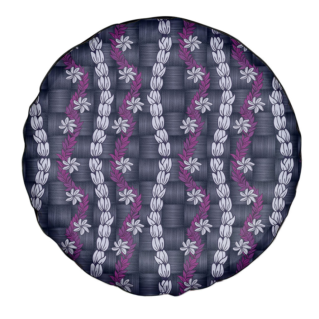 Pikake Maile Tiare Lei Spare Tire Cover Poni Lauhala Pattern LT01 - Polynesian Pride