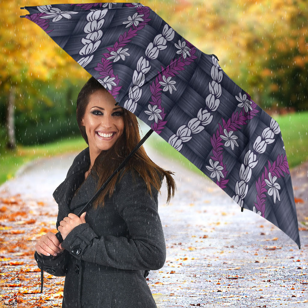Pikake Maile Tiare Lei Umbrella Poni Lauhala Pattern LT01 - Polynesian Pride