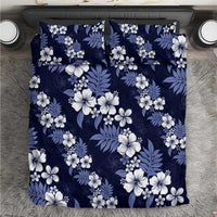Hawaiian Hibiscus Tribal Floral Blue Bedding Set Polynesian Tapa Pattern LT01 Blue - Polynesian Pride
