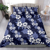Hawaiian Hibiscus Tribal Floral Blue Bedding Set Polynesian Tapa Pattern LT01 - Polynesian Pride