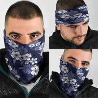 Hawaiian Hibiscus Tribal Floral Blue Neck Gaiter Polynesian Tapa Pattern LT01 - Polynesian Pride
