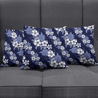 Hawaiian Hibiscus Tribal Floral Blue Pillow Cover Polynesian Tapa Pattern LT01 - Polynesian Pride