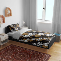 Hawaiian Hibiscus Tribal Floral Brown Bedding Set Polynesian Tapa Pattern LT01 - Polynesian Pride