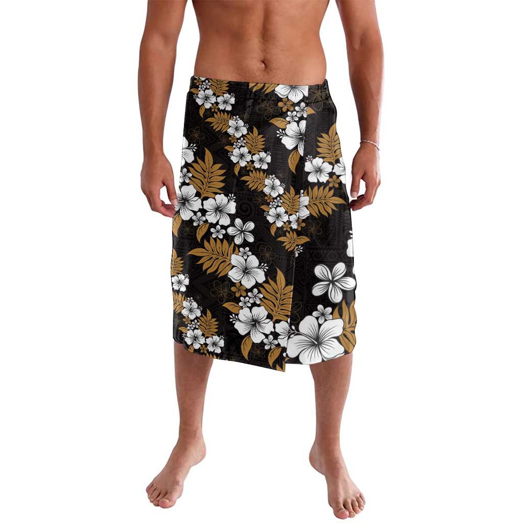 Hawaiian Hibiscus Tribal Floral Brown Lavalava Polynesian Tapa Pattern LT01 Brown - Polynesian Pride