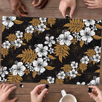 Hawaiian Hibiscus Tribal Floral Brown Puzzle Polynesian Tapa Pattern LT01 - Polynesian Pride