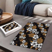 Hawaiian Hibiscus Tribal Floral Brown Puzzle Polynesian Tapa Pattern LT01 - Polynesian Pride