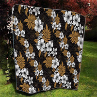 Hawaiian Hibiscus Tribal Floral Brown Quilt Polynesian Tapa Pattern LT01 - Polynesian Pride
