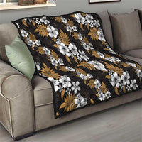 Hawaiian Hibiscus Tribal Floral Brown Quilt Polynesian Tapa Pattern LT01 - Polynesian Pride