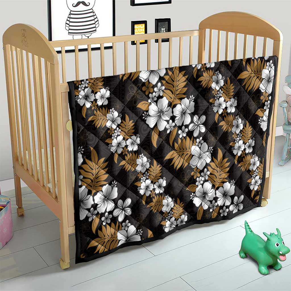 Hawaiian Hibiscus Tribal Floral Brown Quilt Polynesian Tapa Pattern LT01 - Polynesian Pride