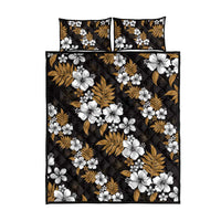 Hawaiian Hibiscus Tribal Floral Brown Quilt Bed Set Polynesian Tapa Pattern LT01 - Polynesian Pride